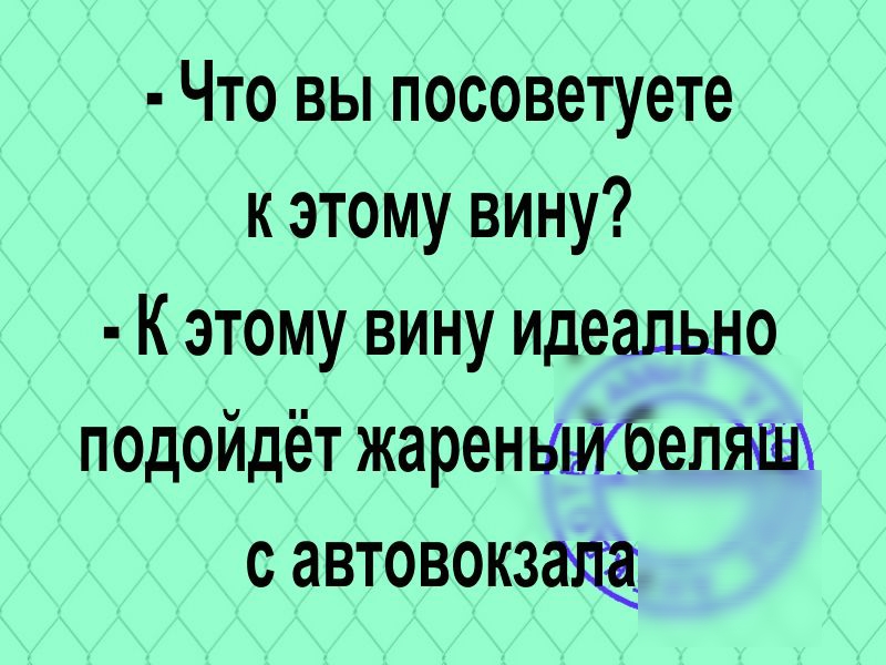 Что вы посоветуете к этому вину К этому вину идеально подойдёт жаренншкбепящ с автовокзала