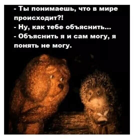 Ты понимаешь что в мире происходит Ну как тебе объяснить Объяснить я и сам могу я ПОНЯТЬ Н МОГУ