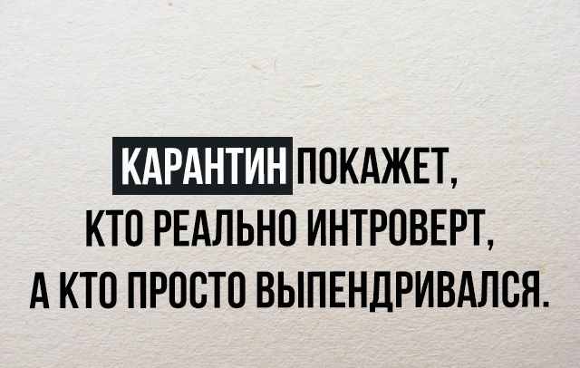 КАРАНТИН ППКАЖЕТ КТП РЕАЛЬНО ИНТРПВЕРТ А КТО ПРОСТО ВЫПЕНДРИВАЛСЯ
