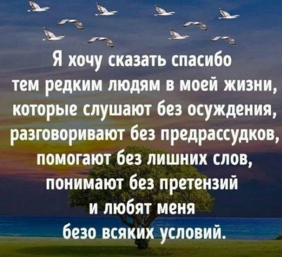 33 ъ дд 33 Я хочу сказать спасибо тем редким людям в моей жизни которые слушают без осуждения разговаривают без предрассудков помогают без лишних слов понимают без претензий и любят меня безо всяких условий