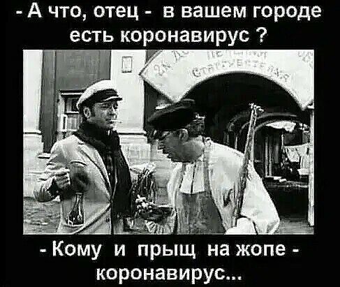 А что отец в вашем городе есть коронавирус Кому и прыщ на жопе коронавирус
