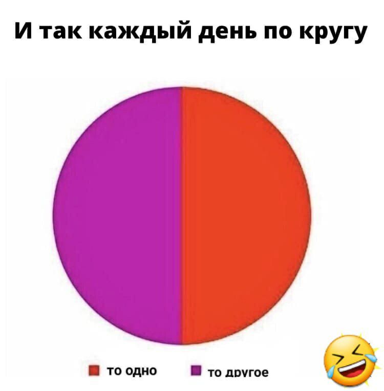 И так каждый день по кругу то одно то другое в