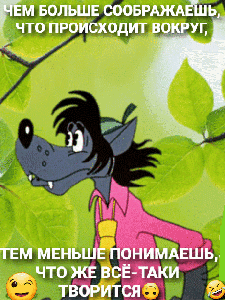 М больше соображаешь, что пройсходит вокруг, тем меньшёпонима да что же всёта творитсяф й