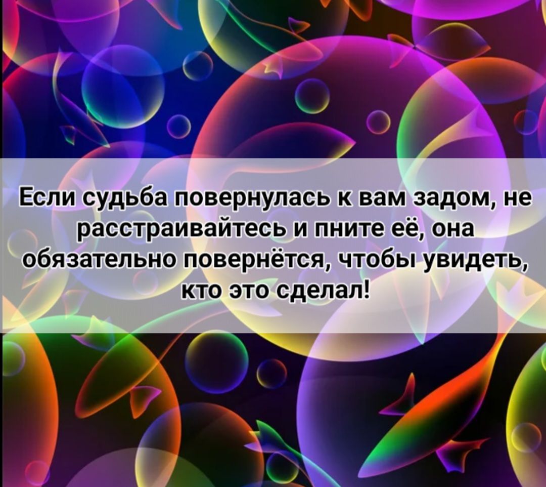 Если судьба повернулась к вам задом не расстраивайтесь и пните её ома обязательно повернётся чтобы увидеть кто это сделал