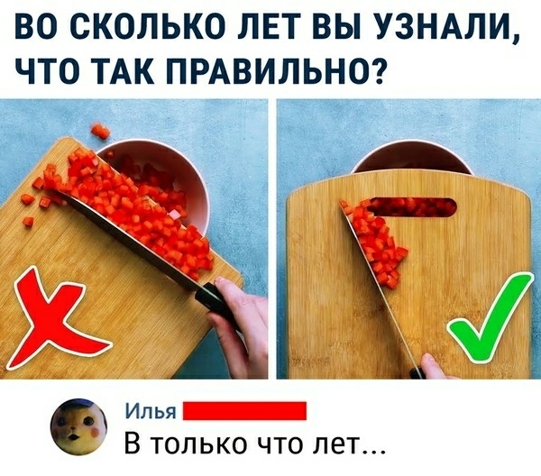 ВО СКОЛЬКО ЛЕТ ВЫ УЗНАЛИ ЧТО ТАК ПРАВИЛЬНО Илья В только что лет