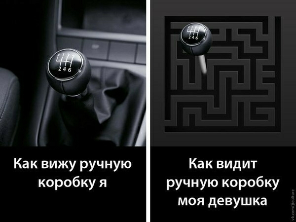 Как вижу ручную Как видит коробку я ручную коробку моя девушка