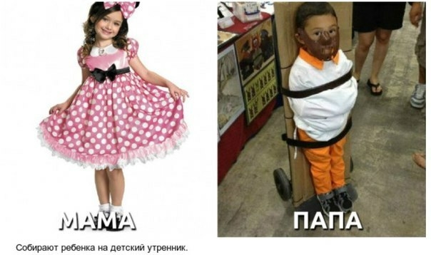 типами ребенка в детский утренник