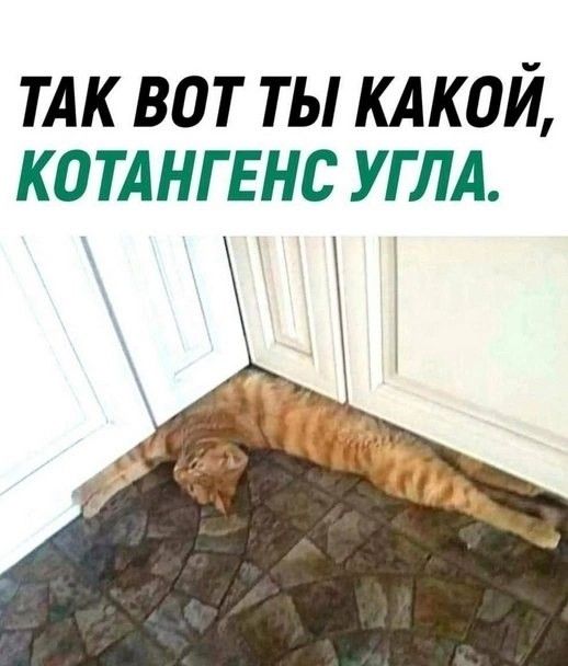 Так вот ты какой, котангенс угла.
Так вот ты какой, котангенс угла.