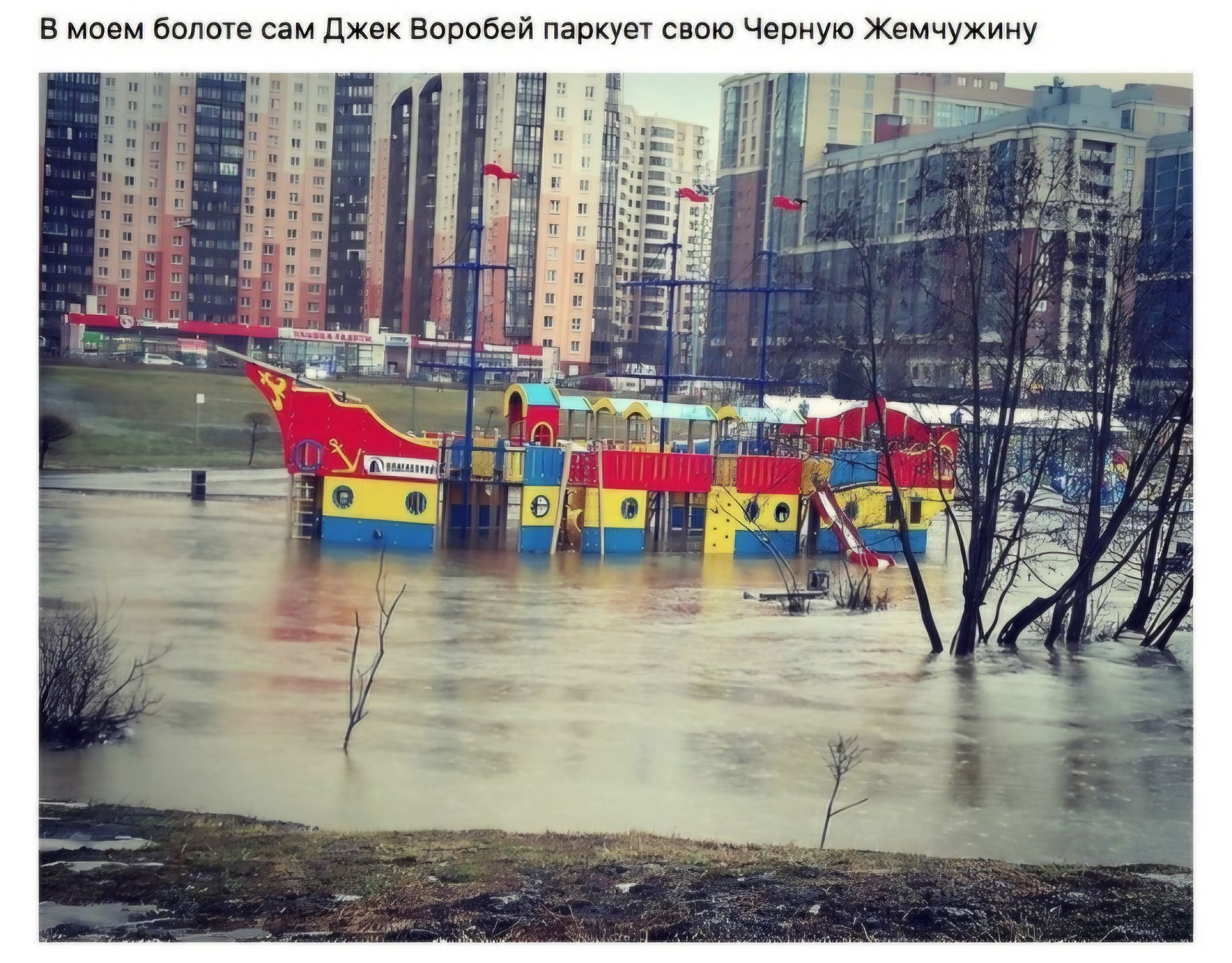 В моем болоте сам Джек Воробей паркует свою Черную Жемчужину