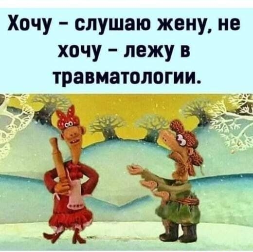 Хочу слушаю жену не хочу лежу в травматологии