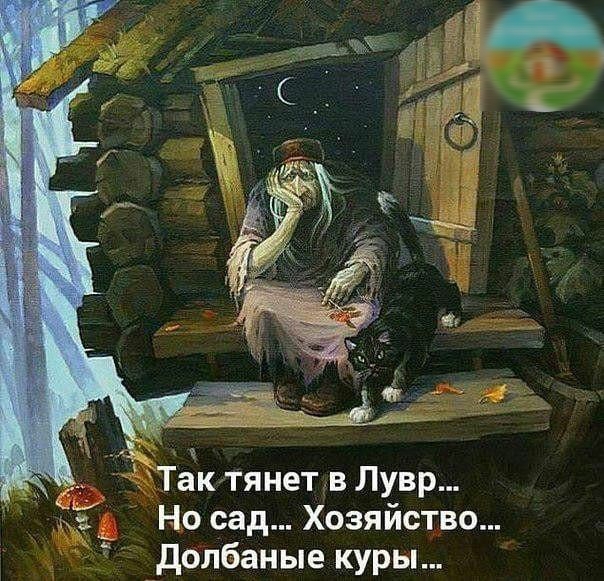 А Так тянет в Лувр Но сад Хозяйство долбаные куры