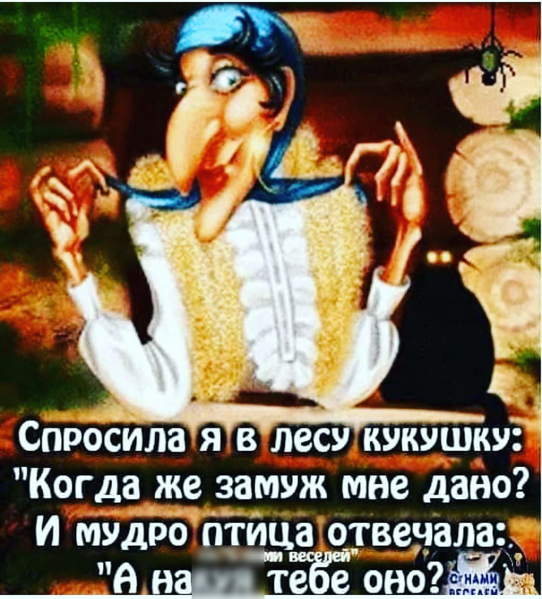 Спросйла яв лесу кукушку Когда _же замуж мне дано И мудроптйца о_твеърала а н _ ТЁЁЁ оно