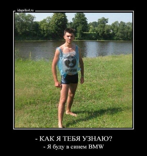 КАК Я ТЕБЯ УЗНАЮ Я буш в синем ВМЛ