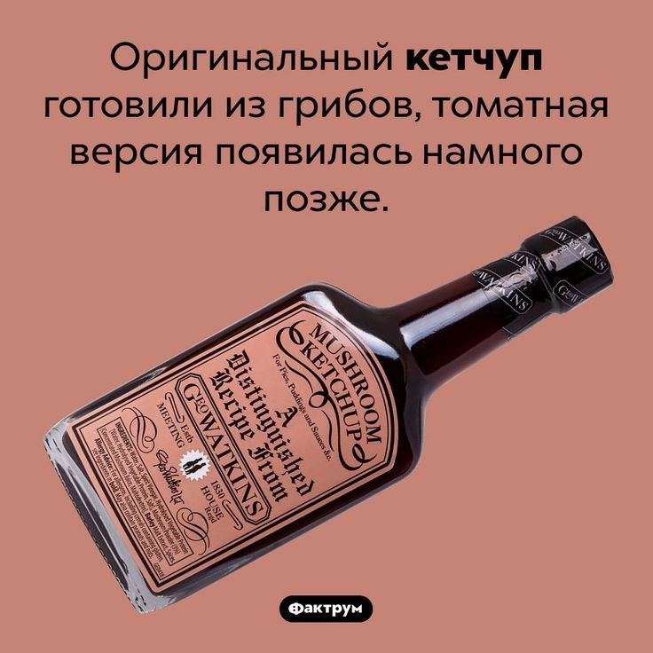 Оригинальный кетчуп готовили из грибов томатная версия появилась намного позже