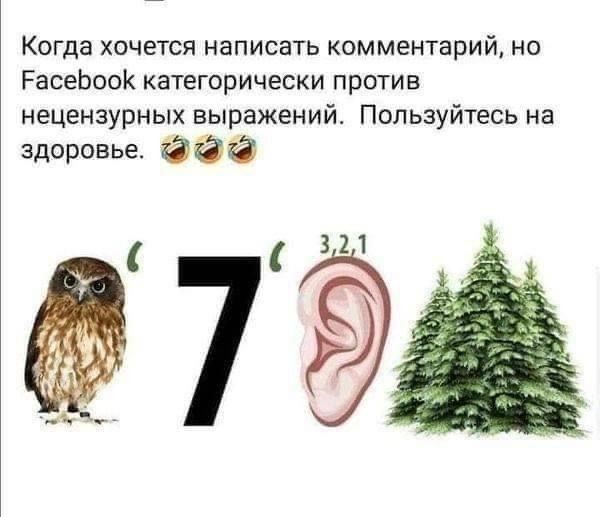 Когда хочется написать комментарий но РасеЬооК категорически против нецензурных выражений Пользуйтесь на здоровье