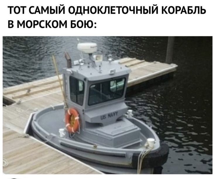 ТОТ САМЫЙ ОДНОКЛЕТОЧНЫЙ КОРАБЛЬ В МОРСКОМ БОЮ