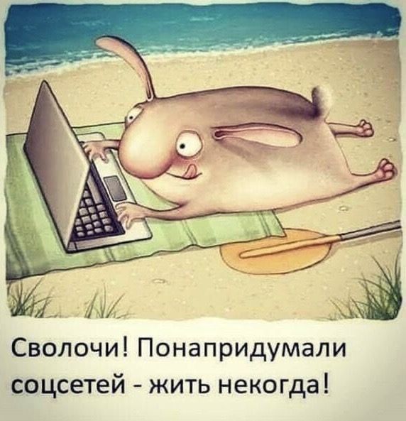 Сволочи Понапридумали соцсетей жить некогда