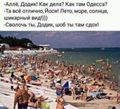 Алле Додик Как дела Как там Одесса Та все птичка Йася Лето море солнце шикарный вид Сволочь ты додик шоб ты там сдох
