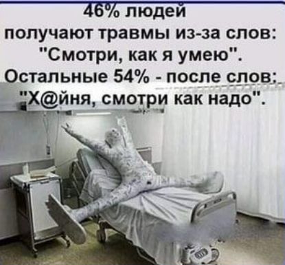 о ПЮДЕИ получают травмы из за слов Смотри как я умею _Остальные 54 после слов