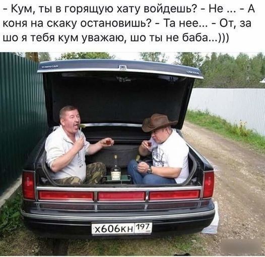 Кум ты в горящую хату войдешь Не коня на скаку остановишь Та нее 0 за що я тебя кум уважаю шо ты не бабан