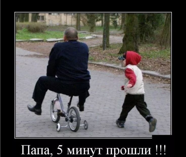 Папа 5 минут прошли