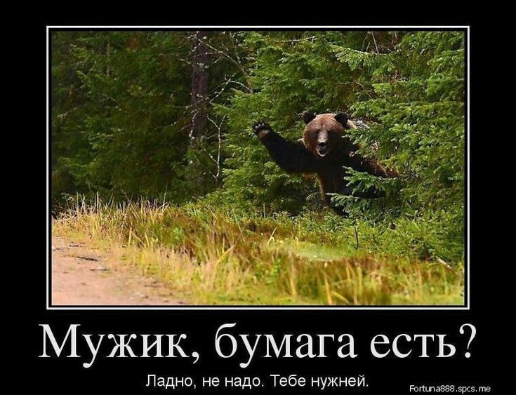 Мужик бумага есть Ладно не надо тебе нужнеи в