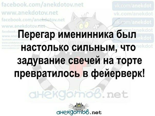 Перегар именинника был настолько сильным что задувание свечей на торте превратилось в фейерверк анекэЪпъЁб пес