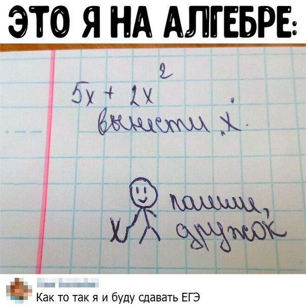 ЭТО Я НА АЛГЕБРЕ
