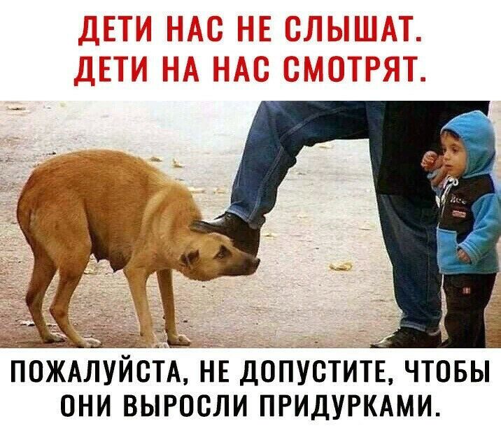 ПОЖАЛіЙСіА НЕ ДОПУСТИТЕ ЧТОБЫ ОНИ ВЫРОСЛИ ПРИДУРКАМИ