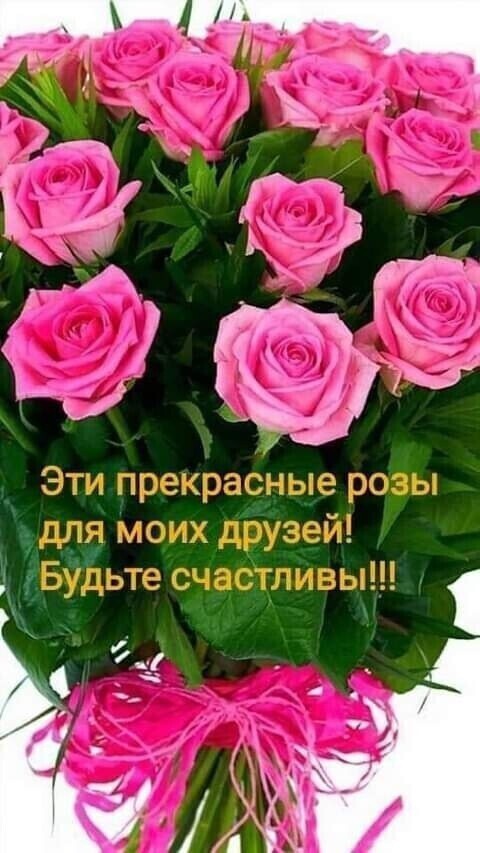 Г 1 _ ГМ 7 ь д Эти прекрасные розы для моих друзей 5 Будьте счасТливы