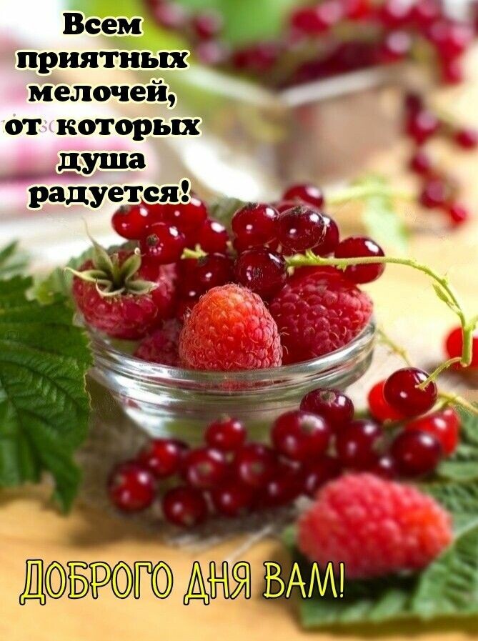 Приятных д мелочей, от которых цидуша радуеся! Доброго дно оо ое