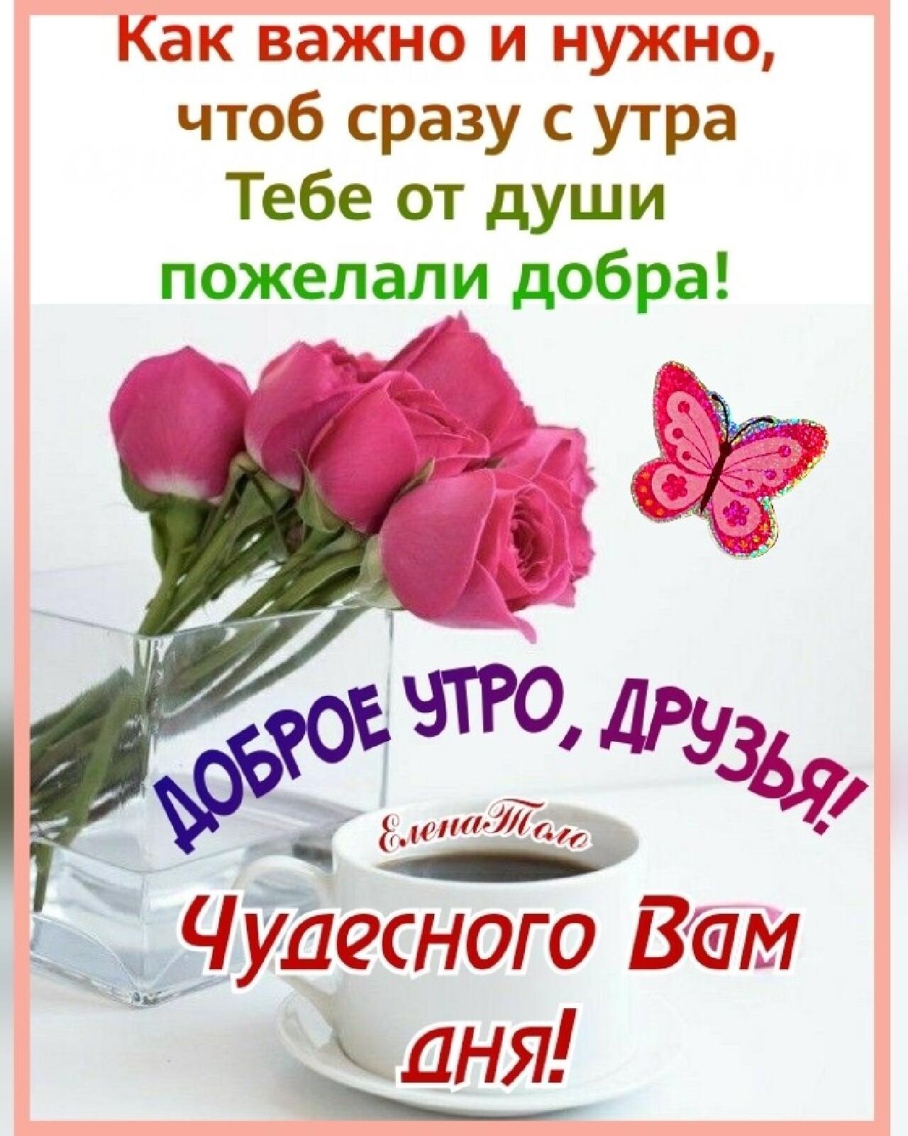 Как важно и нужно чтоб сразу с утра Тебе от души пожелали добра уаесного Вам К аня
