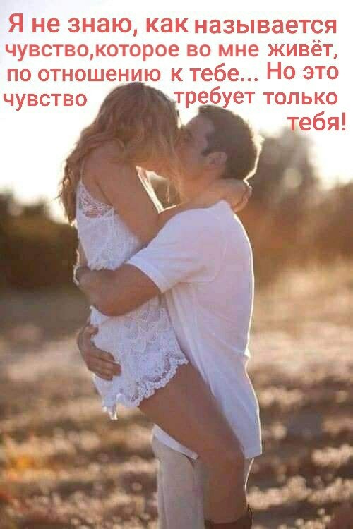 Я не знаю как называется чувствокоторое во мне живёт по отношению к тебе НО ЭТО чувство Требует только