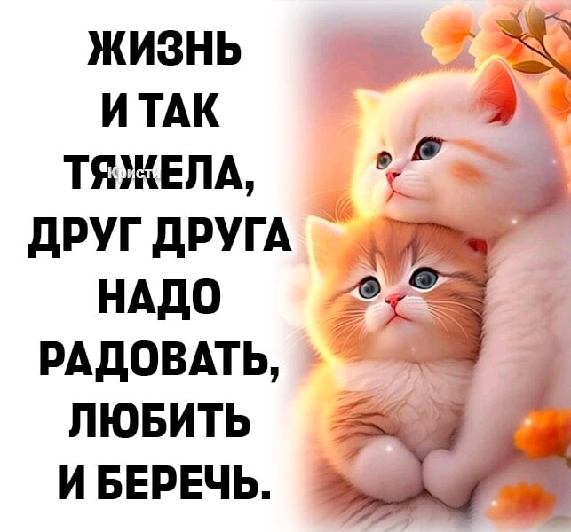 ЖИЗНЬ и ТАК тяжелд А друг другА нддо рддовдть пювить ивврвчь