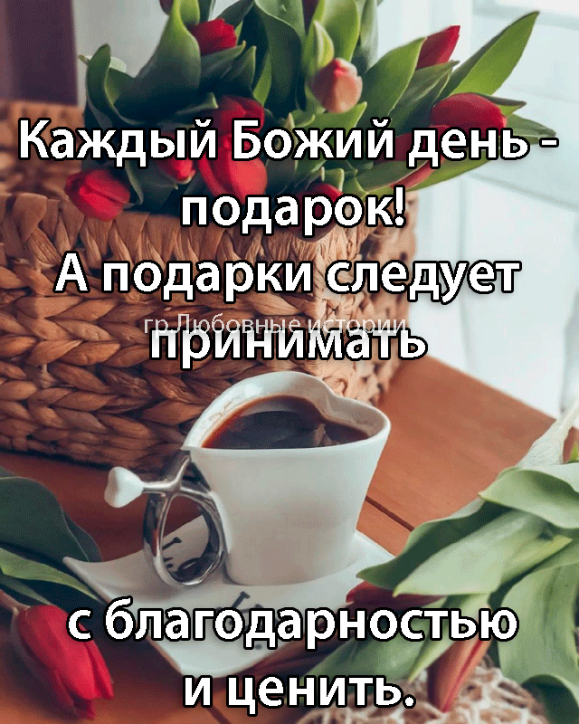 Каждый Божйй день подарегк А Подарки сл9дует Ц с благодарнойью и ценить