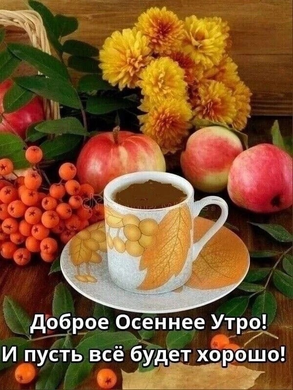 дрЁрое Осеннее Утрз И пусть всё буд хорешо щ