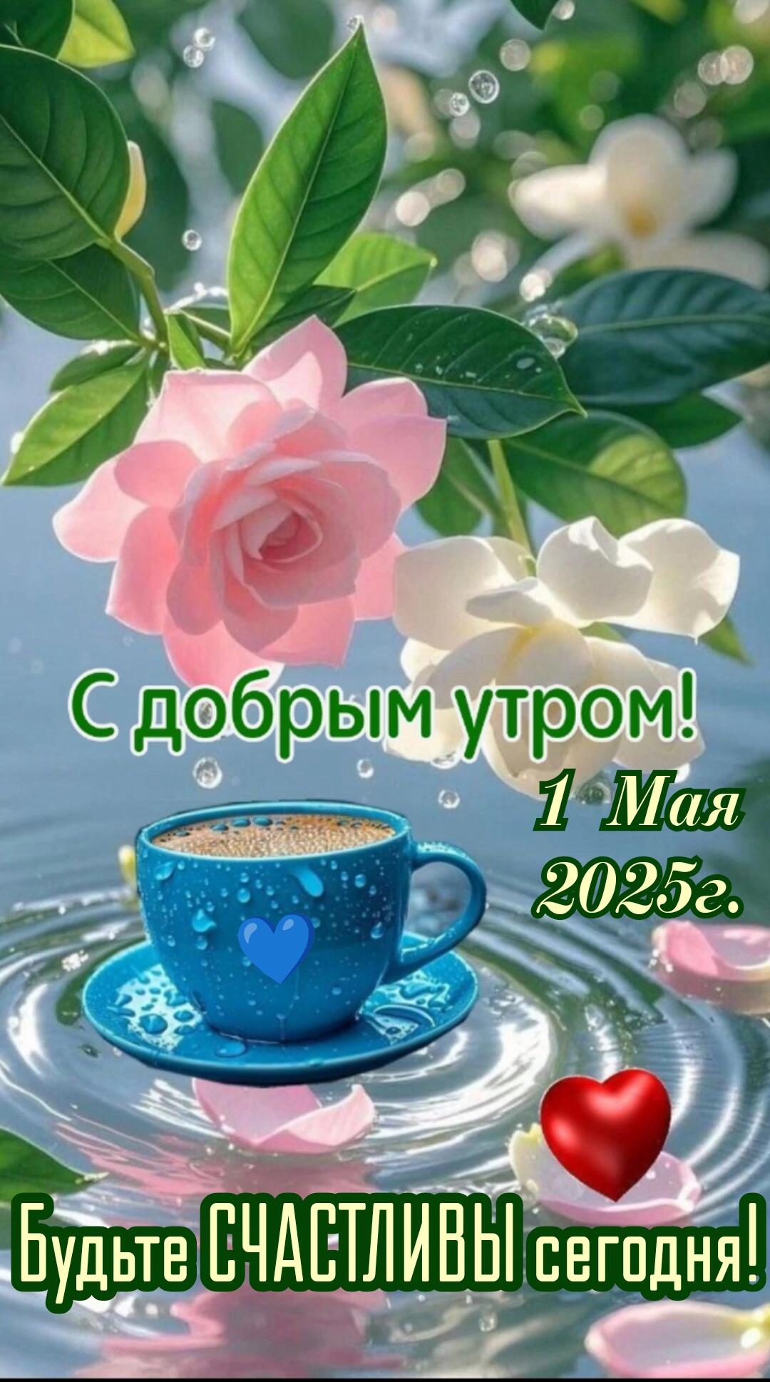 С добрым утром! 1 Мая 2025г. Будьте СЧАСТЛИВЫ сегодня!