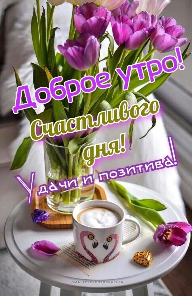 Доброе утро! Счастливого дня! Удачи и позитива!