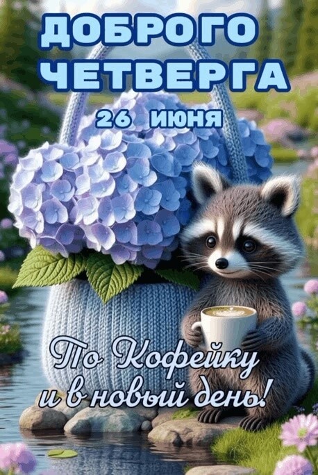 ДОБРОГО ЧЕТВЕРГА 26 ИЮНЯ То Кофейку и в новый день!