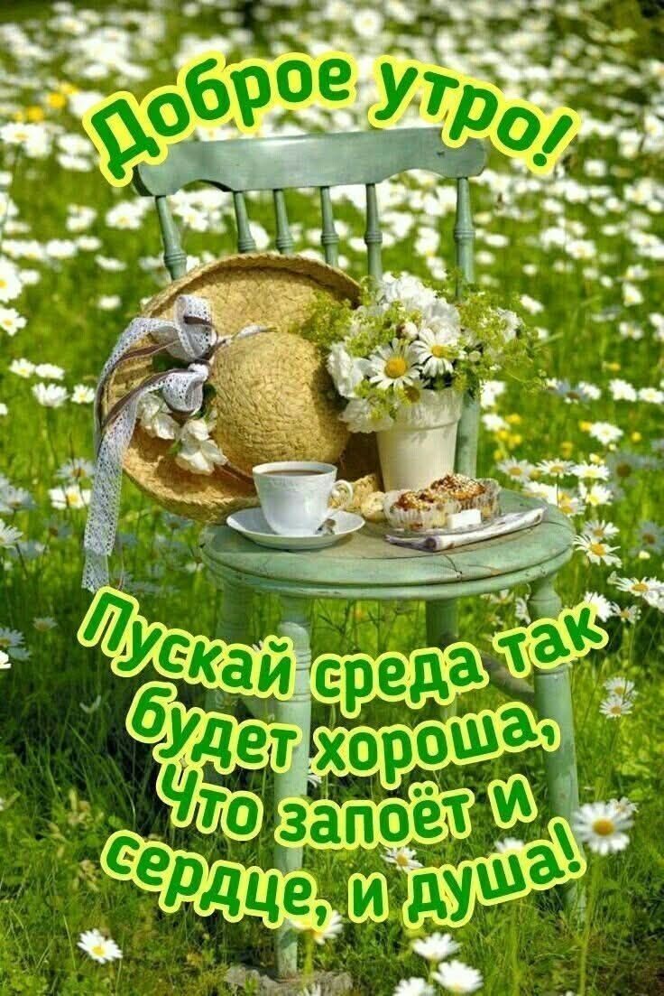 Доброе утро! Пускай среда так будет хороша, что запоёт и сердце, и душа!