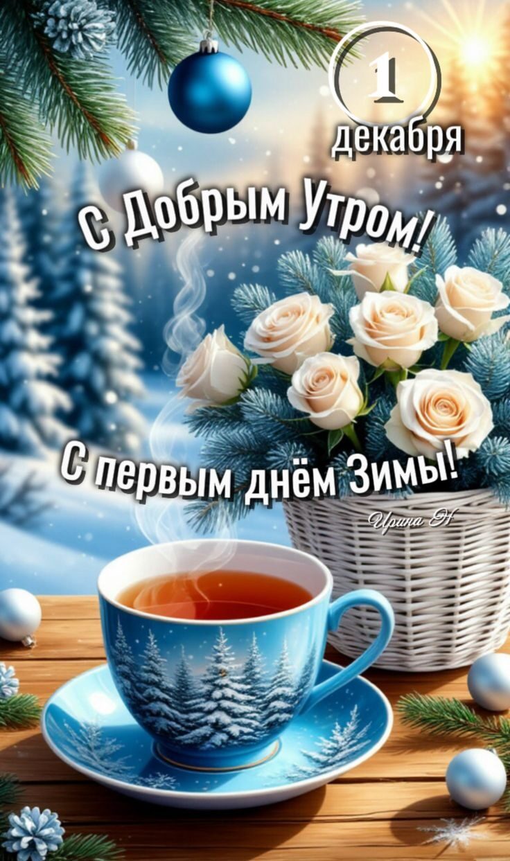 1 декабря
С добрым утром!
С первым днём Зимы!