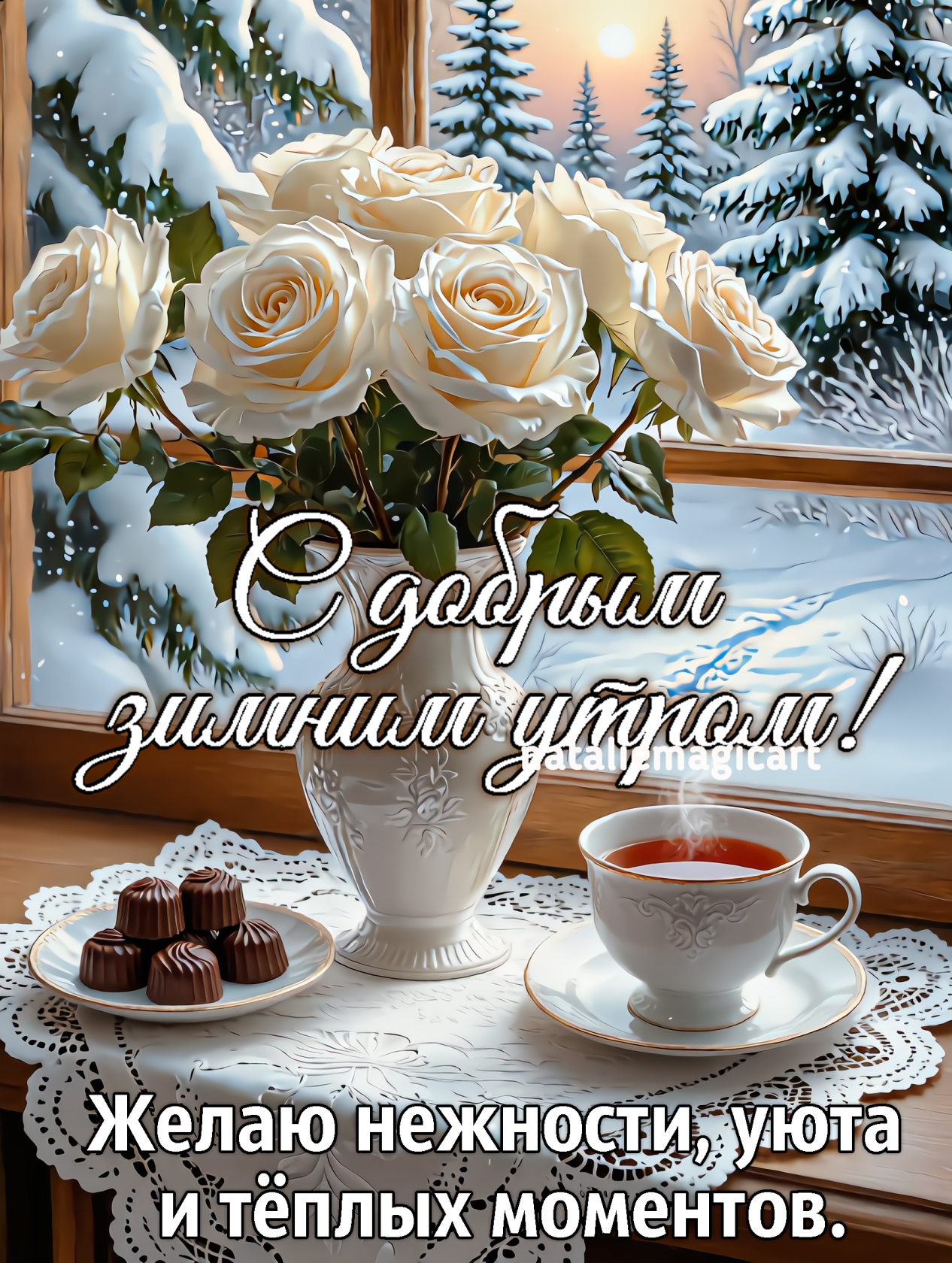 Желаю нежности, уюта и тёплых моментов.