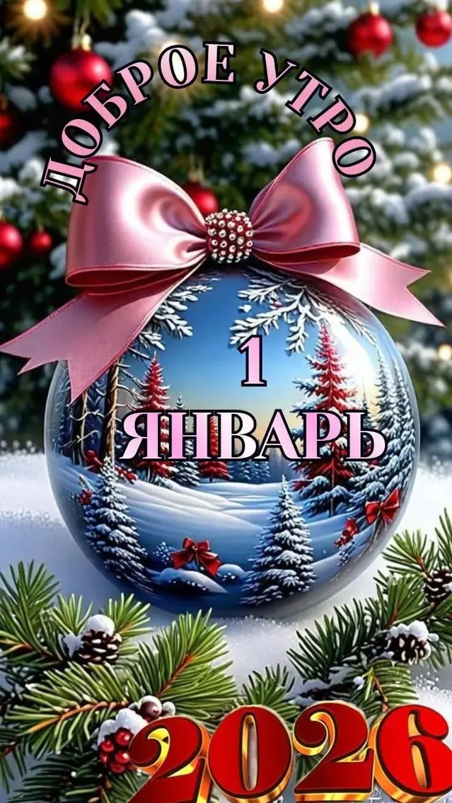 Доброе утро 1 января 2026