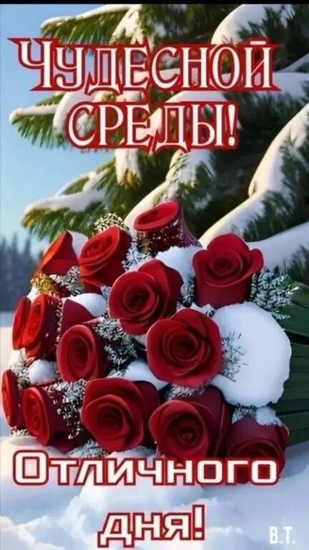 Чудесной среды! Отличного дня! В.Т.