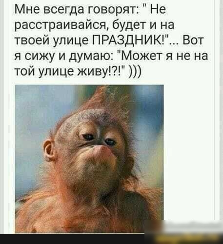 Мне всегда говорят Не расстраивайся будет и на твоей улице ПРАЗДНИКГ Вот я сижу и думаю Может я не на той улице живу