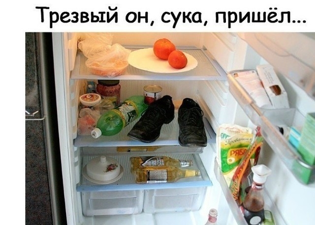 Трезвый он сука пришёл