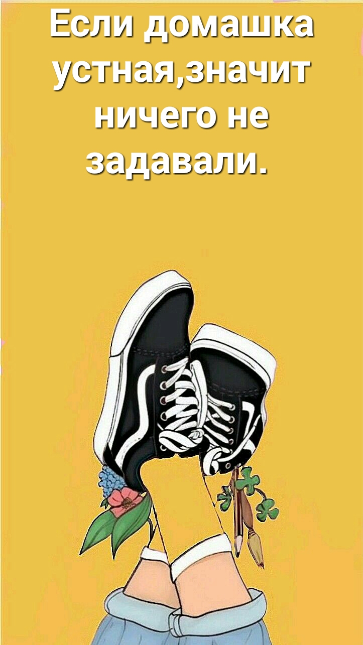 Если домашка устнаядначит ничего не задавали