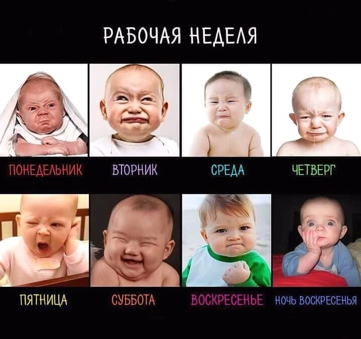 РАБОЧАЯ НЕАЕАЯ Ё м ВТОРНИК СРЕАА ЧЕТВЕРГ НОЧЬ ВОСКРЕСЕНЬЯ