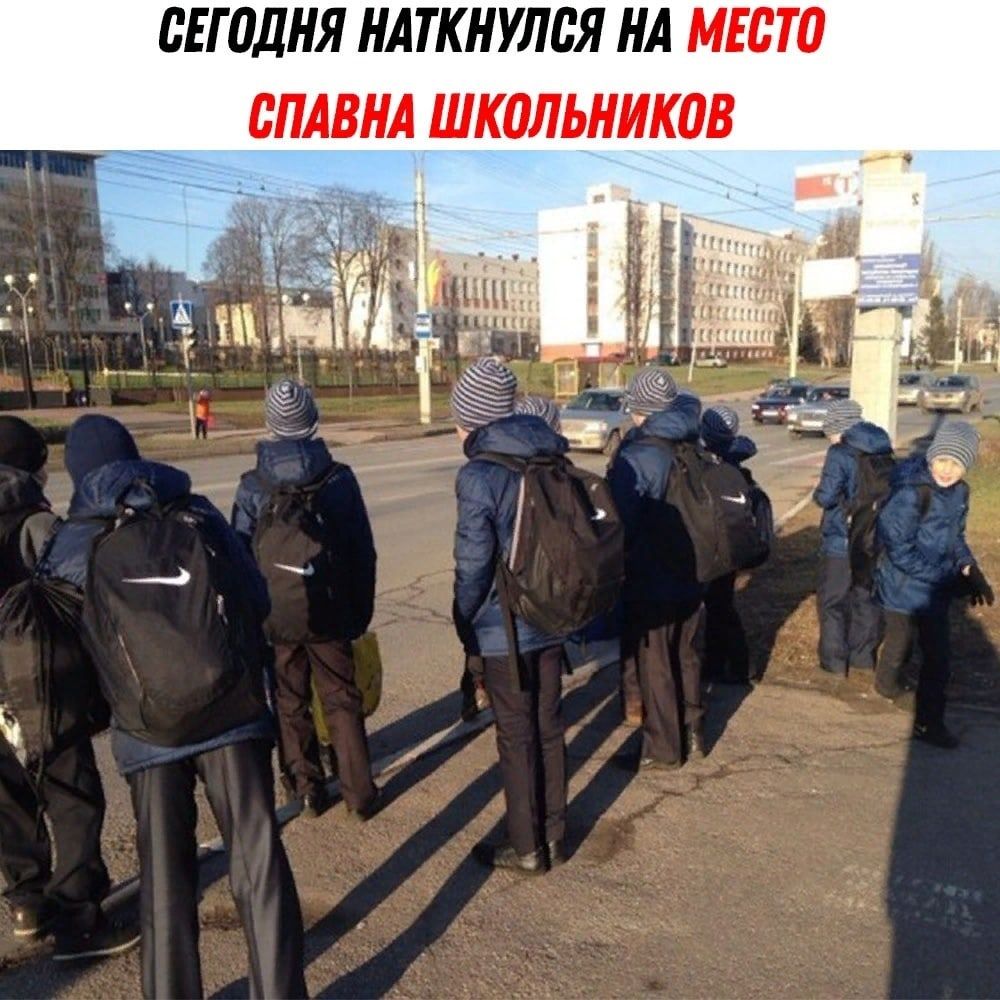 СЕГПДНЯ НАТКНУЛЬЯ НА МЕСТО БПАВНА ШКОЛЬНИКПВ