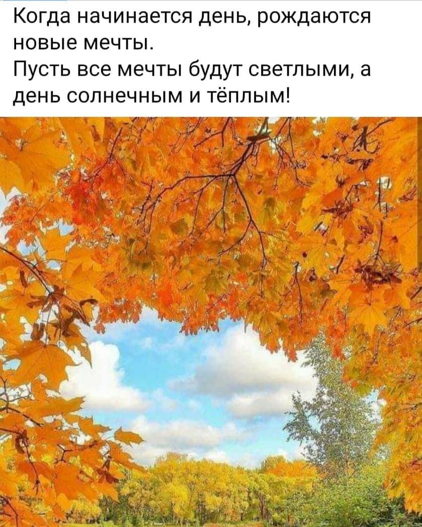 Когда начинается день рождаются новые мечты Пусть все мечты будут светлыми а